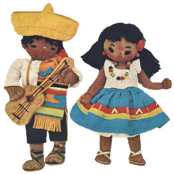 Mexican Sock Dolls & Clothes Sewing Pattern
