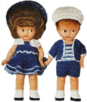 Brother & Sister Dolls Crochet Pattern