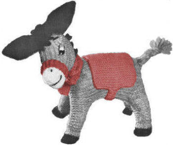 Donkey Stuffed Toy Knitting Pattern