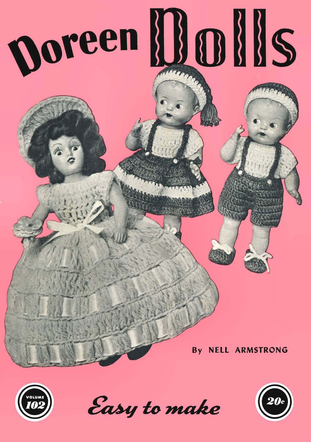 Doreen Dolls Vintage Crochet Patterns Book 102