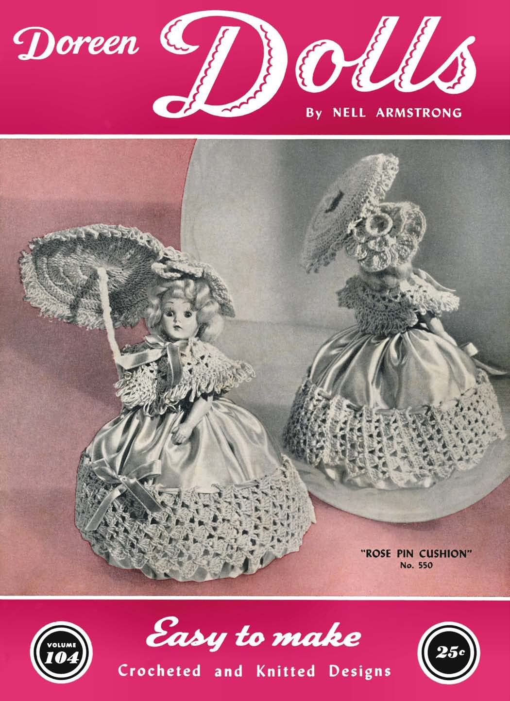 Doreen Dolls Vintage Crochet Patterns Book 104