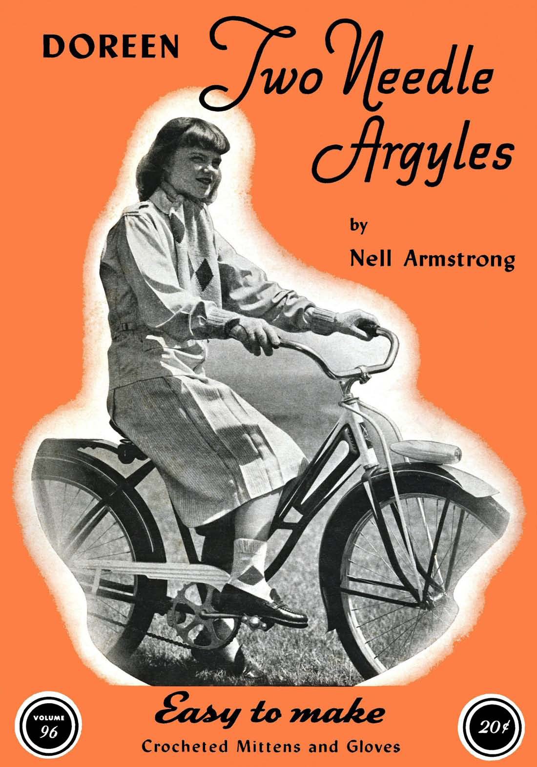 Two Needle Argyles Vintage Knitting Crochet Patterns Book