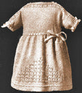 Girls Dress with V Design Knitting Pattern Sz 4
