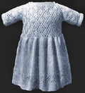 Girls Dress with Lacy Top Knitting Pattern Sz 4