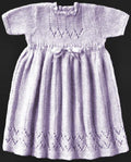 Baby Dress with Zigzag Design Knitting Pattern