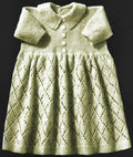 Baby Dress with Patterned Skirt Knitting Pattern