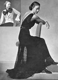 Evening Gown & Jacket Knitting Pattern 34-36