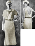 Sun Back Dress, Bolero & Beret Crochet Pattern 34-36