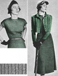 Cap Sleeve Dress & Bolero Knitting Pattern Bust 34