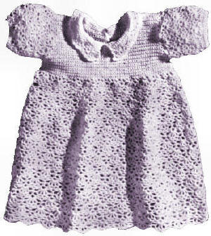 Shell Stitch Baby Dress Crochet Pattern