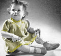 Baby Dress with Panels Knitting Pattern