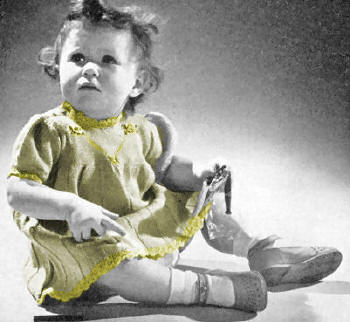 Baby Dress with Panels Knitting Pattern