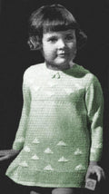 Baby Dress with Seed Stitch Knitting Pattern
