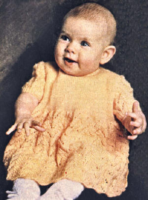 Lacey Baby Dress Knitting Pattern