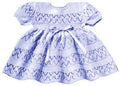 Baby Dress with Patterned Stripes Knitting Pattern