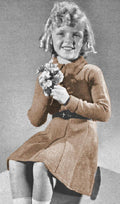 Girls Dress with Panels Knitting Pattern Sz 6