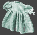 Baby Dress in Two Pattern Stitches Knitting Pattern