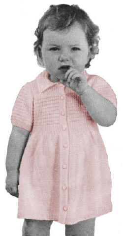 Baby Coat Dress Knitting Pattern