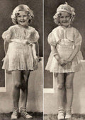 Girls Lacy Dress, Bolero & Hat Crochet Pattern Sz 3-4