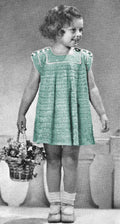 Girls Sleeveless Dress Crochet Pattern Sz 2-4