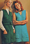 Sleeveless Dress Knitting Pattern Bust 32-40