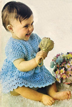 Lacy Baby Dress Crochet Pattern 18-24 mos