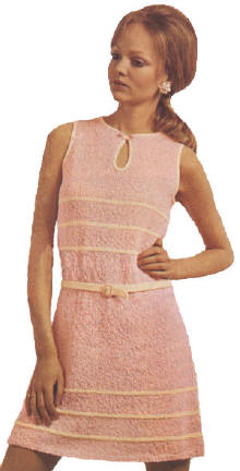 Sleeveless Summer Dress Knitting Pattern Bust 32-38