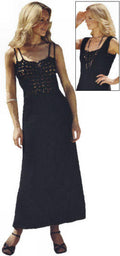 Long Evening Dress Knitting Crochet Pattern 32-38