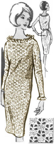 Shift Dress with Long Sleeves or Sleeveless Crochet Pattern 32-38