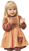 Girls Dress & Pinafore Knitting Pattern Sz 24M-5