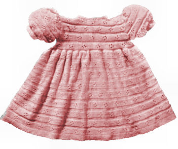 Girls Dress Knitting Pattern Sz 2