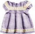 Baby Dress with Patterned Hem & Yoke Knitting Pattern