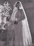 Wedding or Evening Dress Knitting Pattern Sz 16