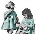 Baby Girls Dress & Cardigan Knitting Pattern