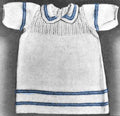 Girls Dress with Coloured Stripes Knitting Pattern Sz 4