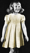 Girls Dress with Skirt Panels Knitting Pattern Sz 6