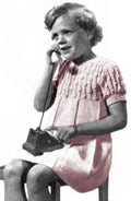Girls Dress with Pleats Knitting Pattern Sz 6