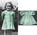 Girls Coat & Dress Knitting Pattern Sz 2