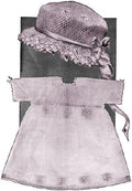 Girls Dress & Hat Antique Crochet Pattern Sz 2