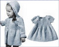 Girls Dress, Coat & Bonnet Knitting Pattern Sz 2-3