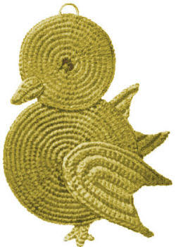 Baby Duck or Chick Trivet or Pot Holder Crochet Pattern