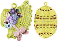 Easter Bonnet & Egg Trivets or Pot Holders Crochet Pattern