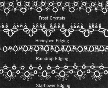 Four Dainty Edgings Tatting Pattern
