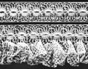 Ruffled Edging & Insertion Crochet Pattern