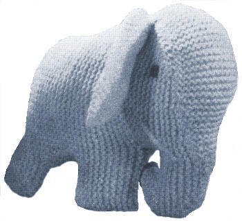 Elephant Stuffed Toy Knitting Pattern