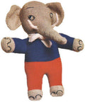 Circus Elephant Doll Stuffed Toy Knitting Pattern 18"