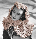 Fascinator Hat with Ruffled Edge Crochet Pattern