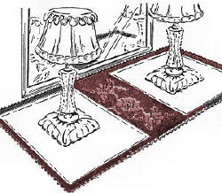Filet Rose Bedspread Crochet Pattern