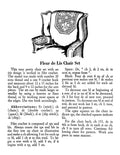 Fleur de Lis Chair Set Filet Crochet Pattern