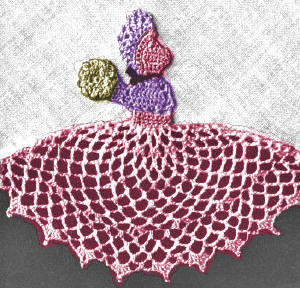 Flower Girl Applique & Edging Crochet Pattern